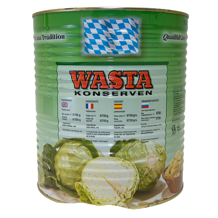 Sauerkraut in Dose 10L von WASTA