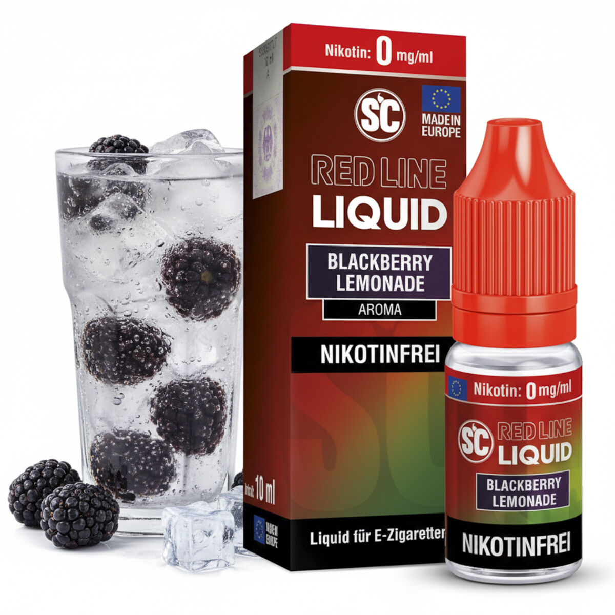 Liquid Nikotinsalz Red Line Blackberry Lemonade SC 10ml 00mg/ml (ohne)