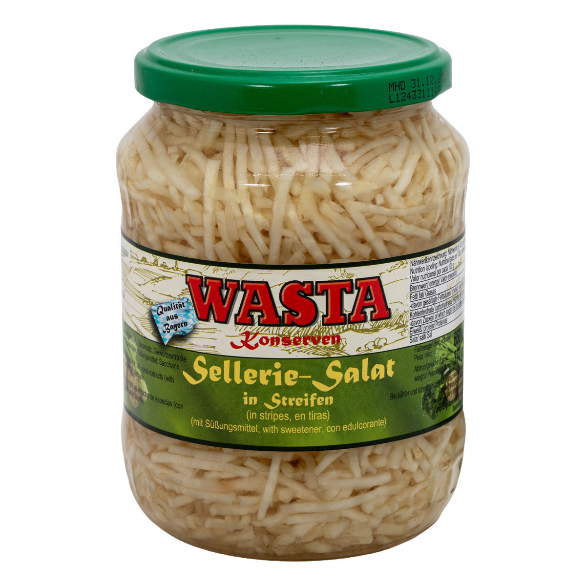 Selleriesalat Streifen im Glas 720ml von WASTA