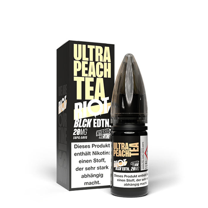Liquid Nikotinsalz Black Edition Ultra Peach Tea Riot Squad 10ml 20mg/ml