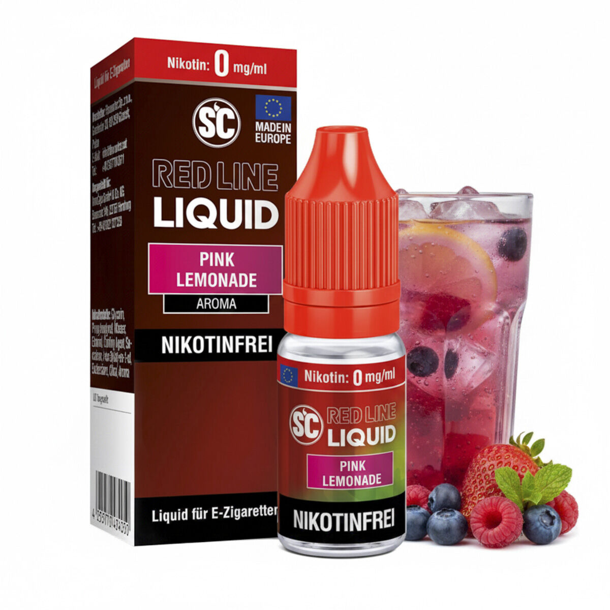 SC Red Line Pink Lemonade Nikotinsalz Liquid 10 ml 0 mg/ml