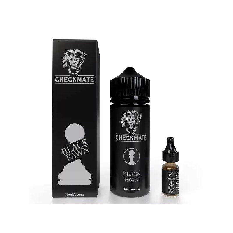 Aroma (Longfill) Checkmate Black Pawn Dampflion 10ml (120ml Flasche)