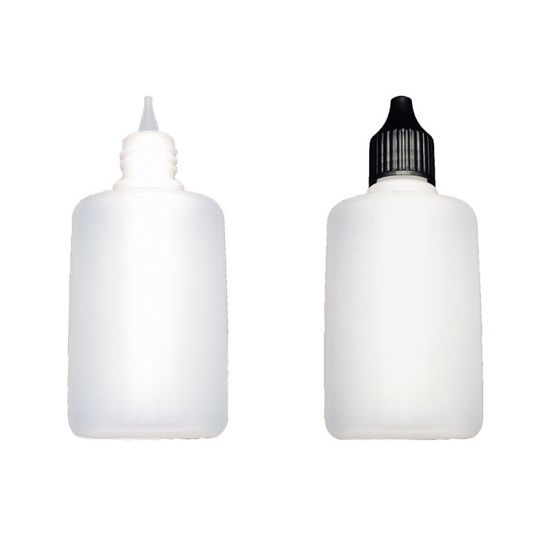 Liquidflasche 50ml HDPE oval mit Deckel