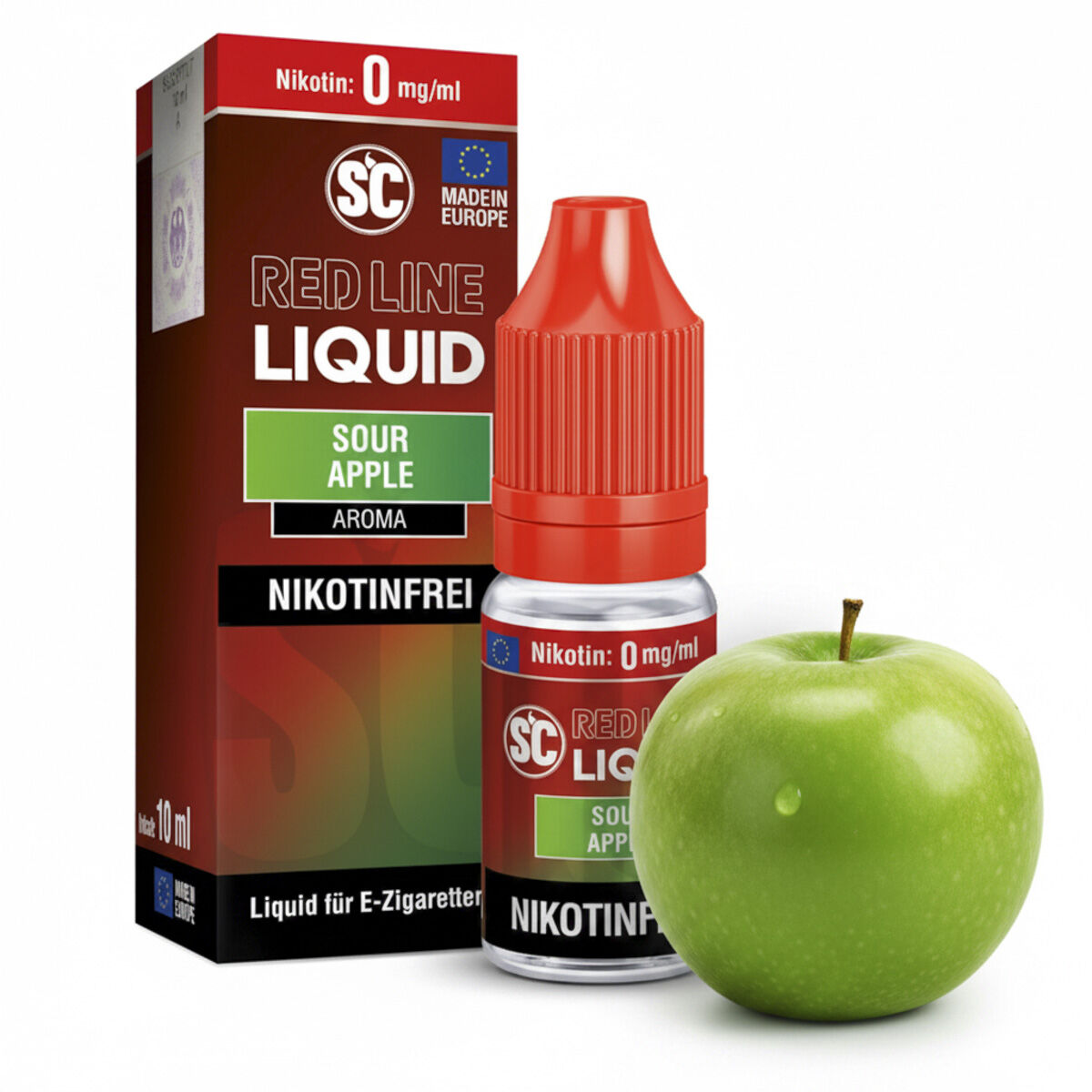 Liquid Nikotinsalz Red Line Sour Apple SC 10ml 00mg/ml (ohne)