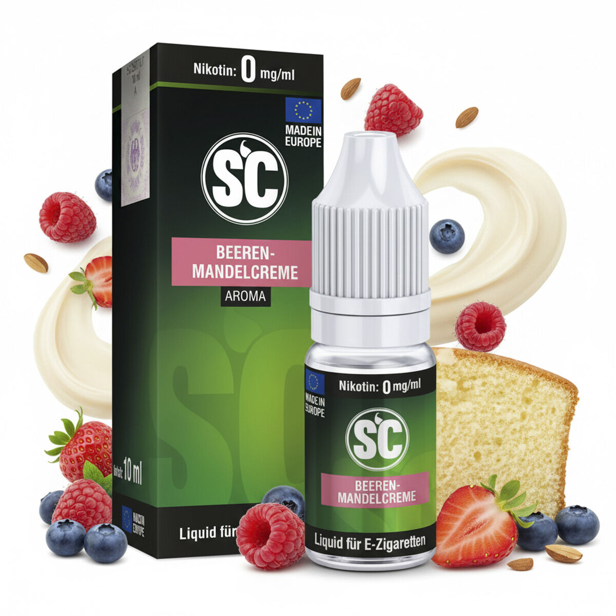 Liquid Beerenmix-Mandelcreme SC 10ml 00 mg/ml (ohne)