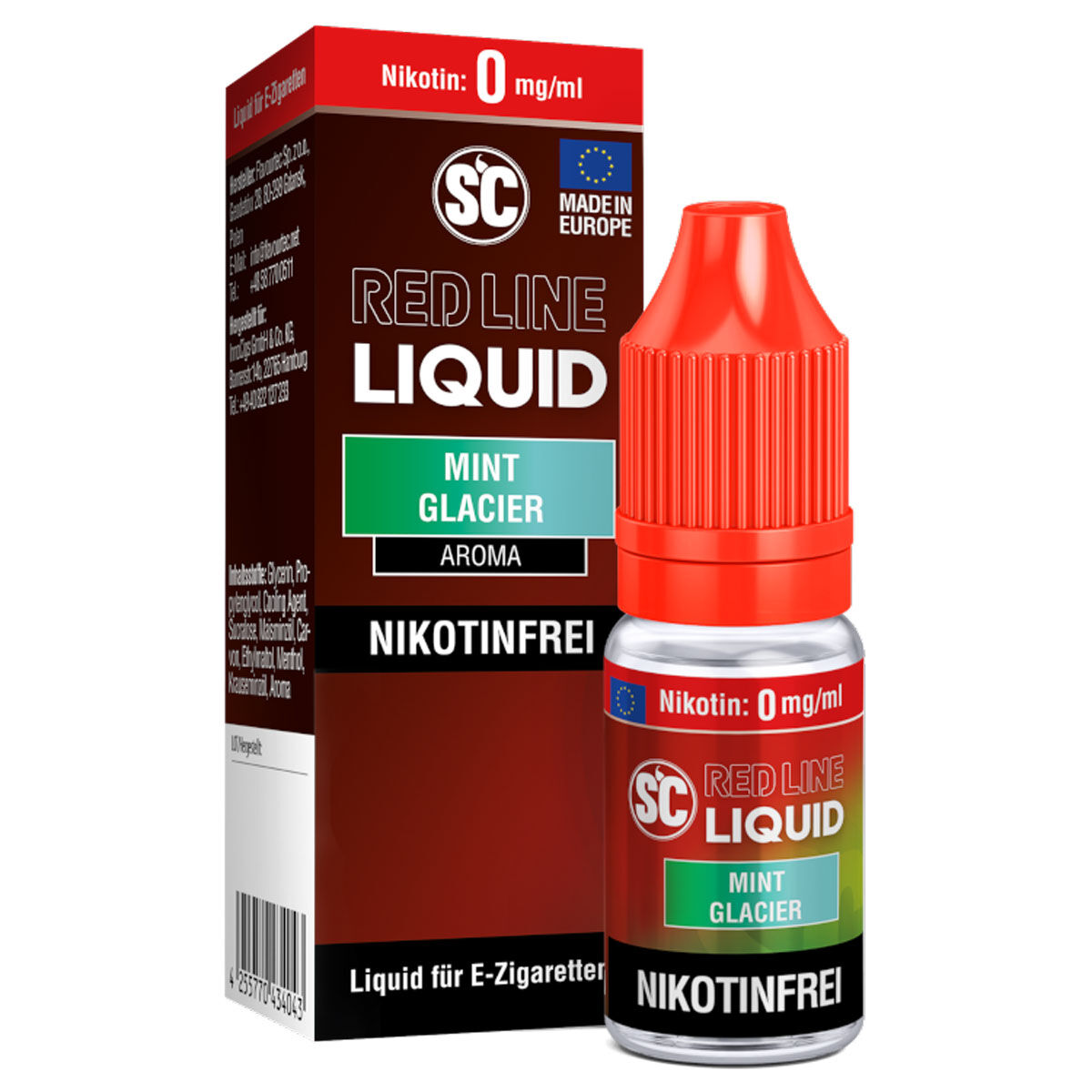 SC Red Line Mint Glacier Nikotinsalz-Liquid 10 ml 00 mg/ml