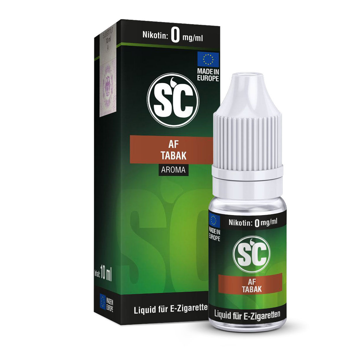 Liquid AF Tabak (Americas Finest) SC 10ml für E-Zigarette 00 mg/ml (ohne)