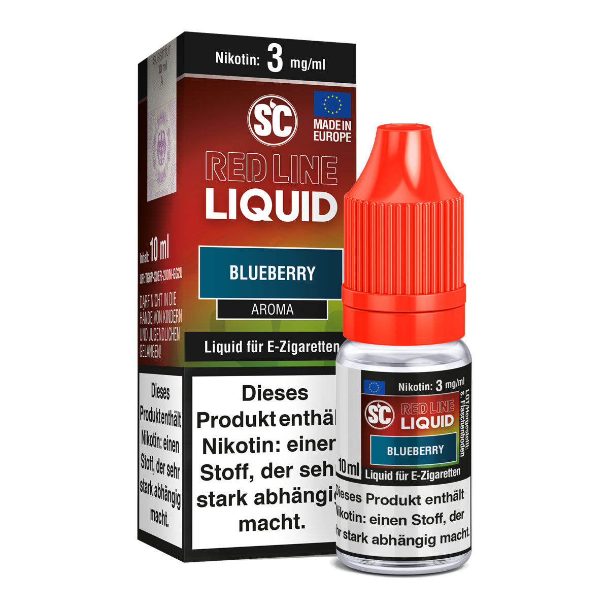 SC Red Line Blueberry Liquid 10 ml – 3 mg/ml