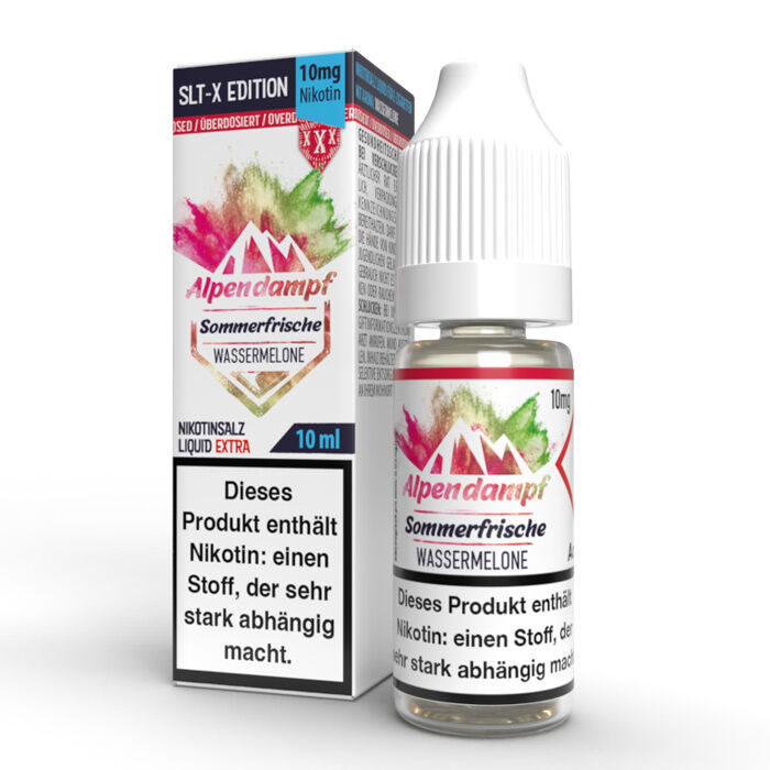 Liquid Nikotinsalz SLT-X Sommerfrische Alpendampf 10ml 10mg/ml
