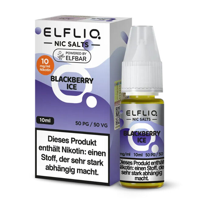 Liquid Nikotinsalz Blackberry Ice ELFLIQ 10ml 10mg/ml (mittel)