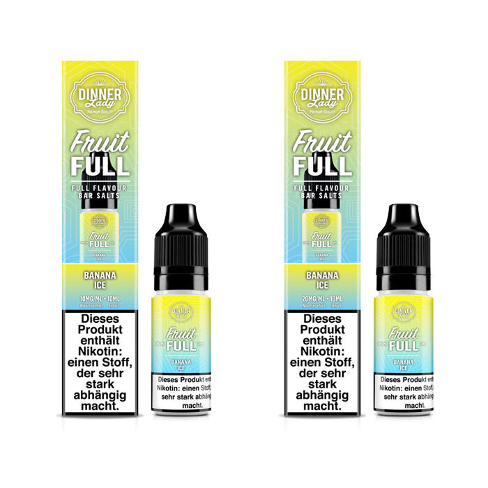*ABVERKAUF* Liquid Nikotinsalz Fruit Full - Banana Ice Dinner Lady 10ml