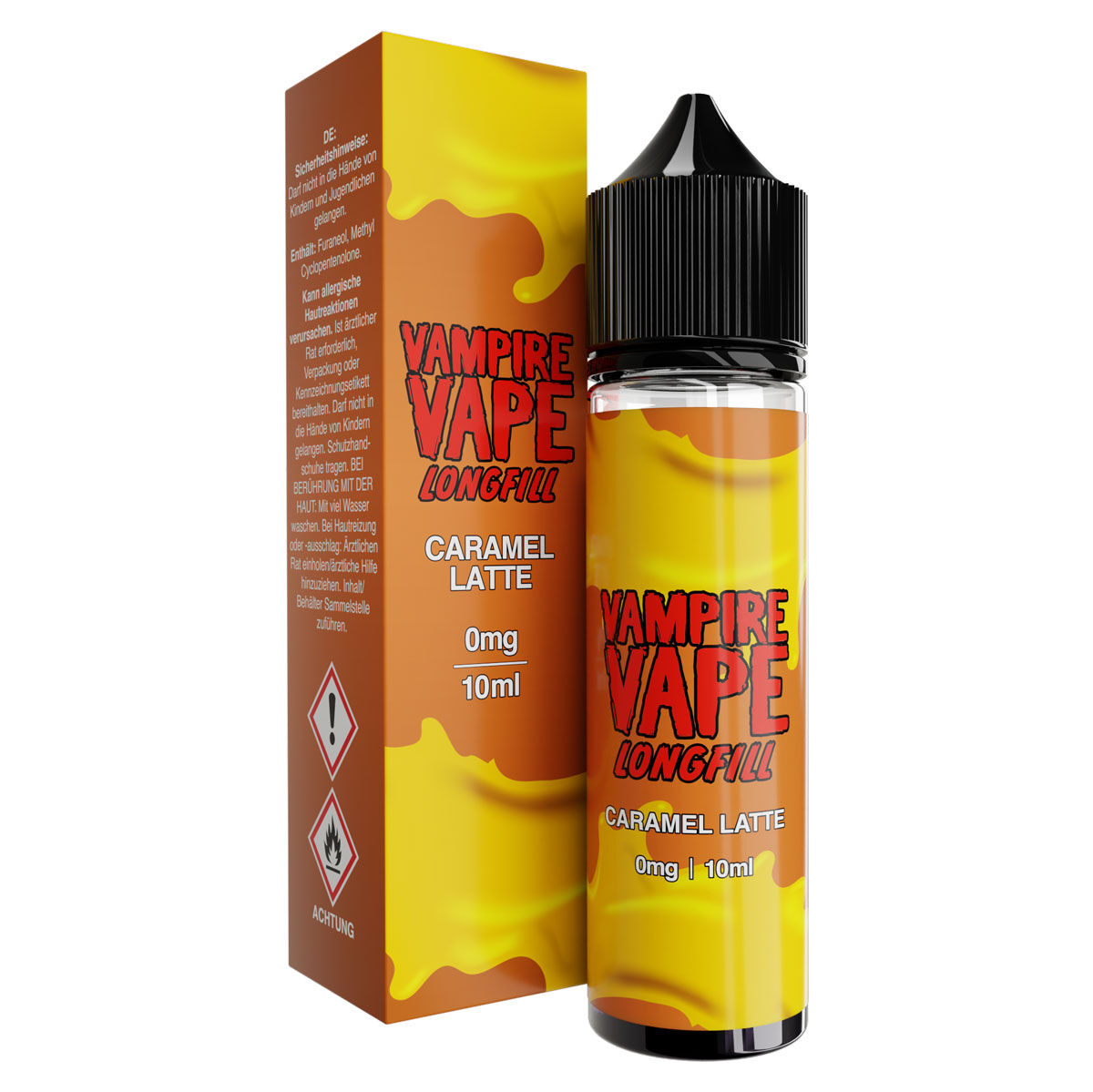 Aroma (Longfill) Caramel Latte Vampire Vape 10ml (60ml Flasche)