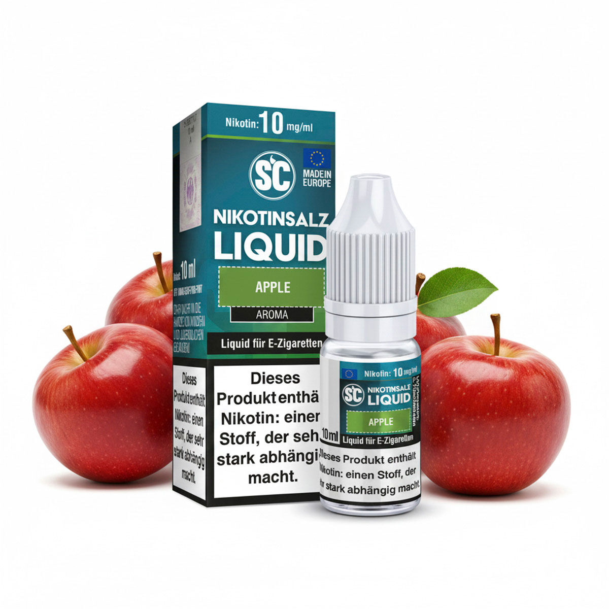 SC Liquid Nikotinsalz Apple 10 ml – 10 mg/ml
