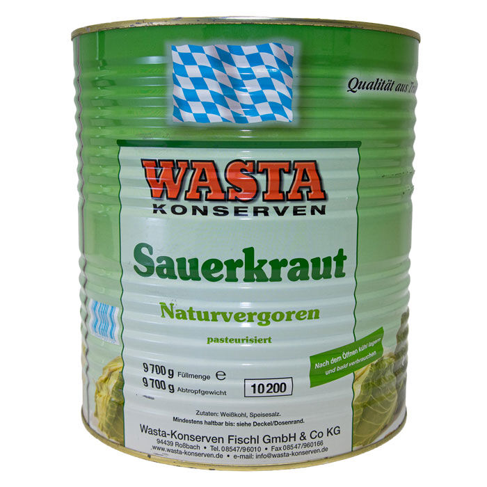 Sauerkraut in Dose 10L von WASTA