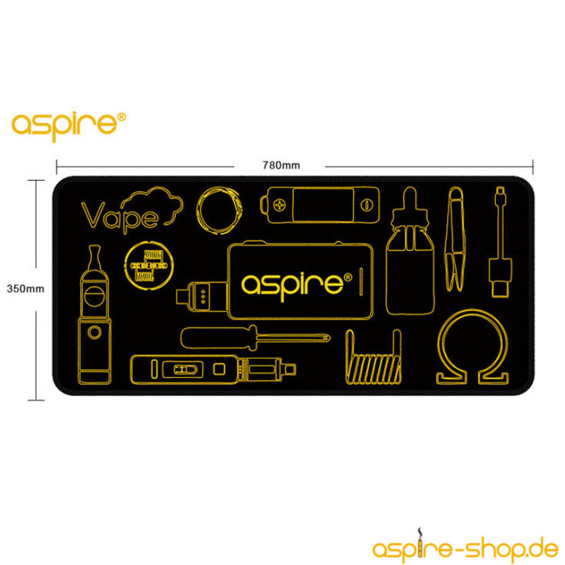 *ABVERKAUF* Vapematte 780x350mm mit Aspire Schriftzug