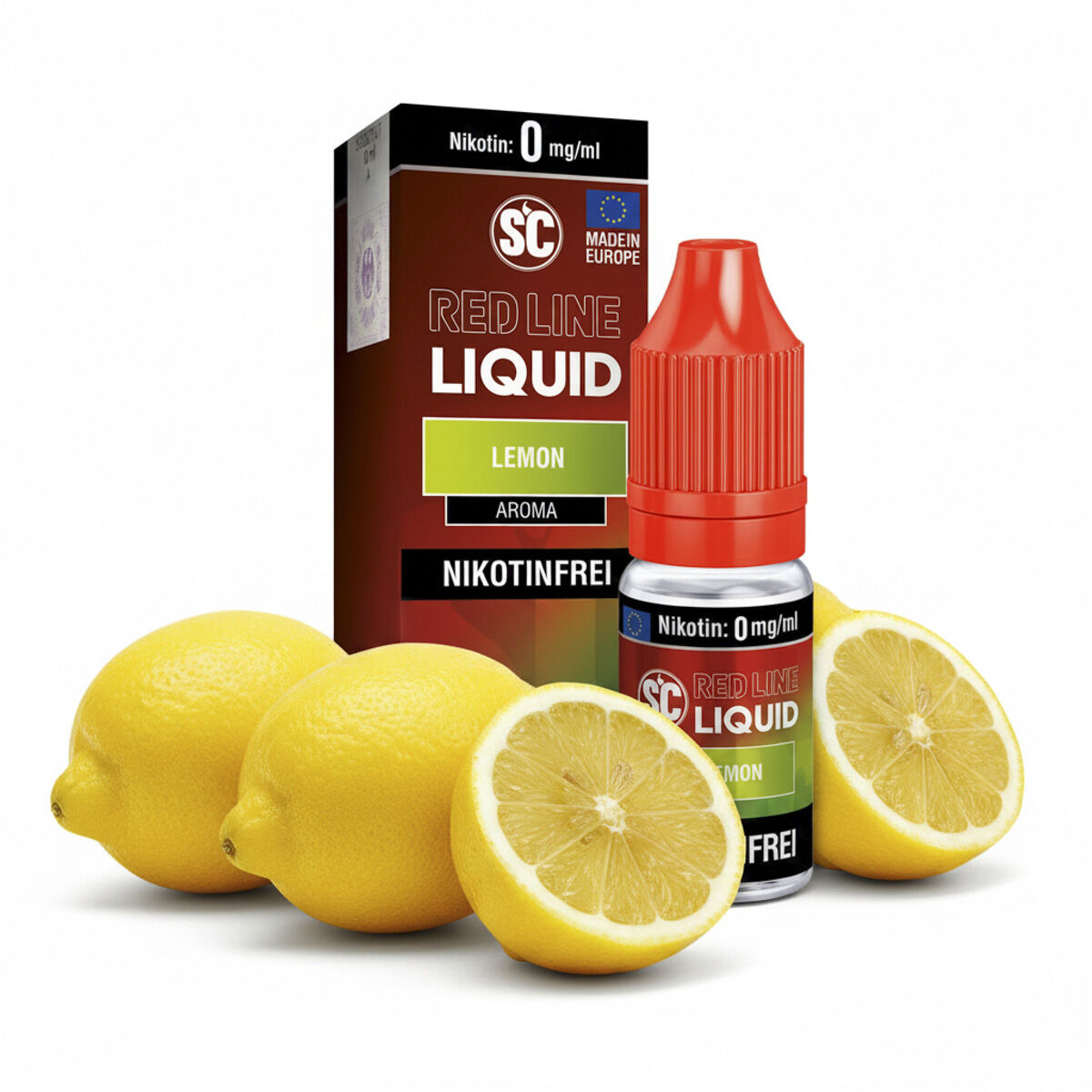 SC Red Line Lemon Liquid 10 ml – Zitrone & Cooling
