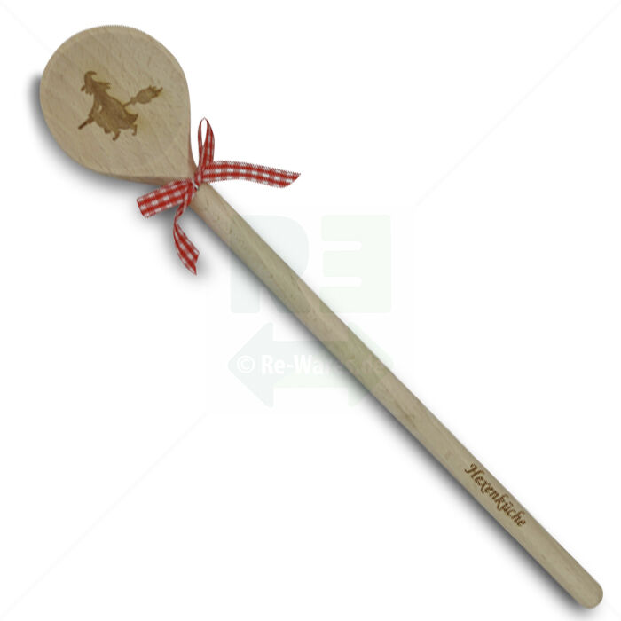 Holzkochlöffel mit Gravur Hexenküche, 30 cm