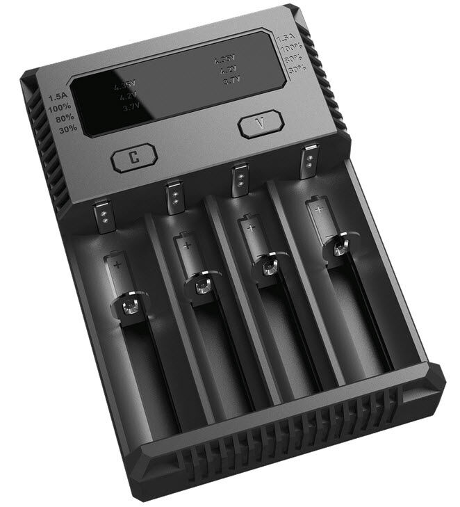 Ladegerät NEW I4 4x 375mA / 2x 750mA / 1x 1500mA Nitecore