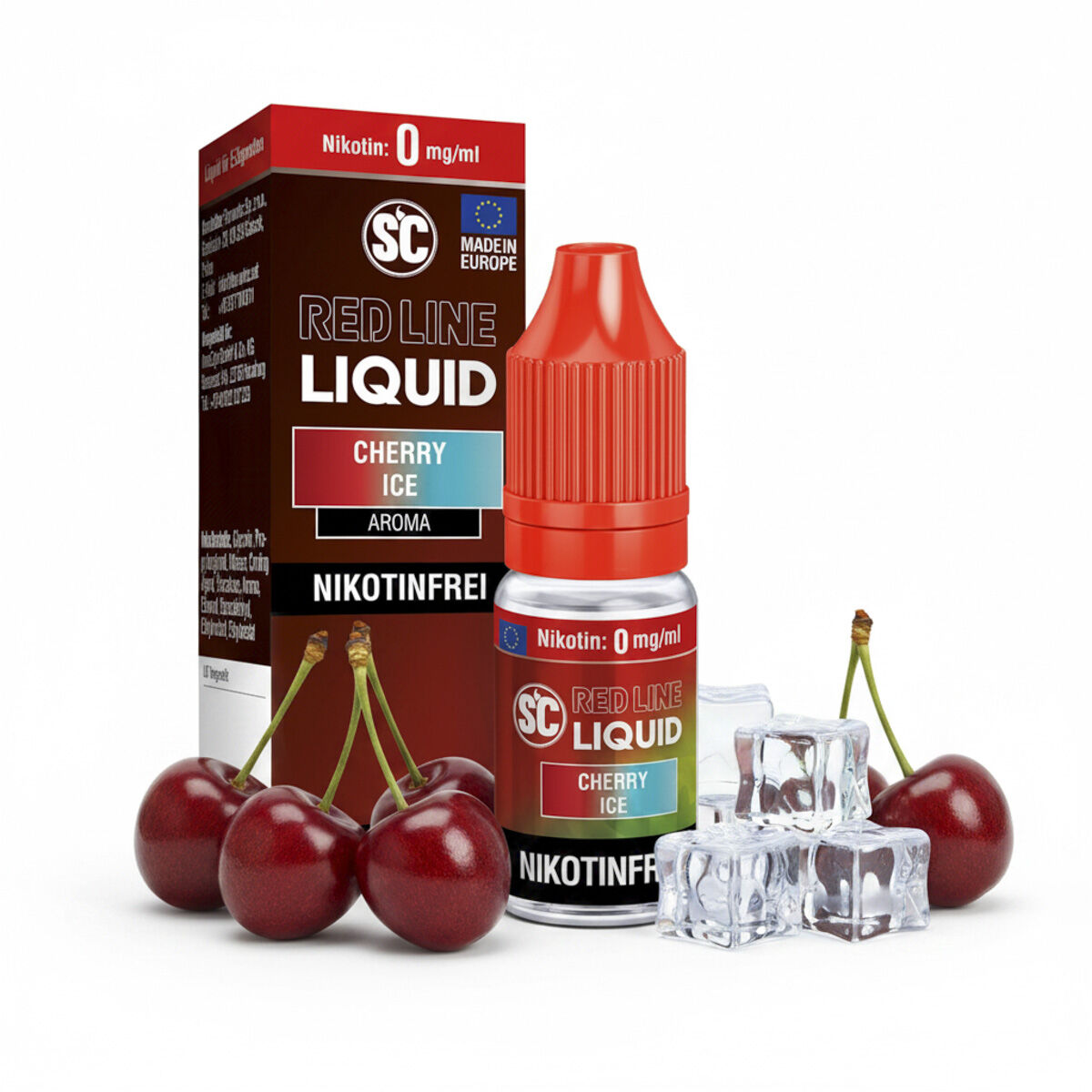 SC Red Line Cherry Ice Liquid 10 ml 0 mg/ml ohne Nikotin