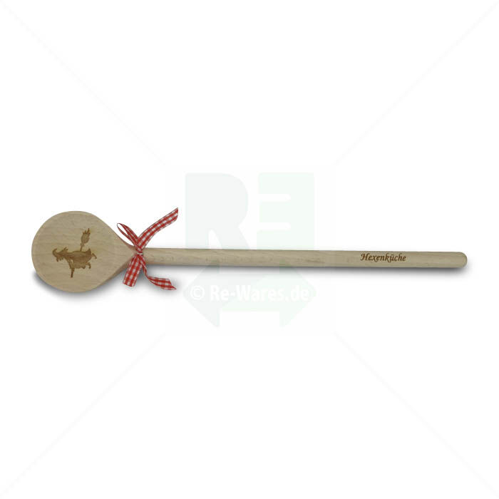 Holzkochlöffel mit Gravur Hexenküche, 30 cm
