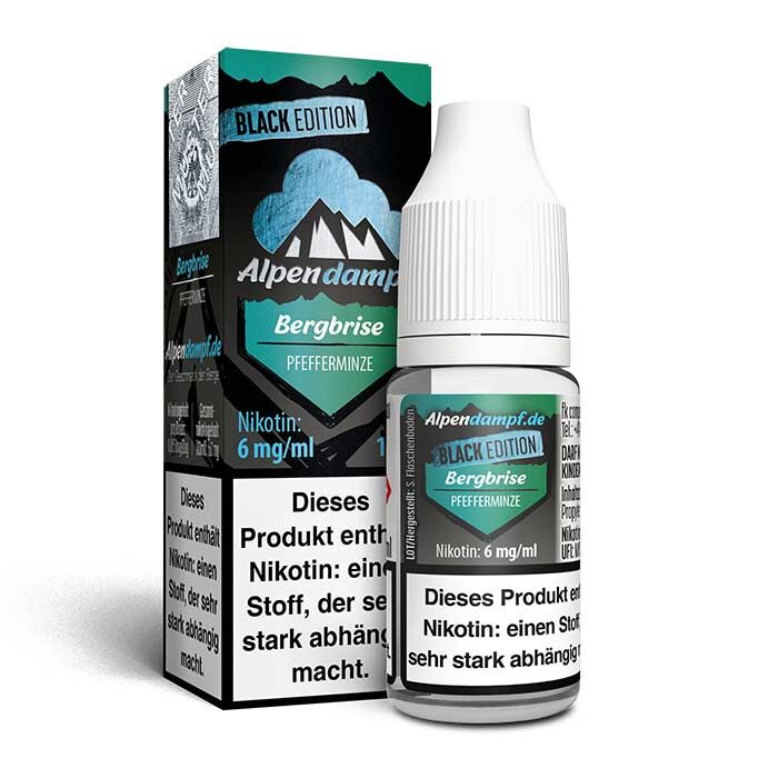 Liquid Black Edition Bergbrise Alpendampf 10ml 06 mg/ml (mittel)