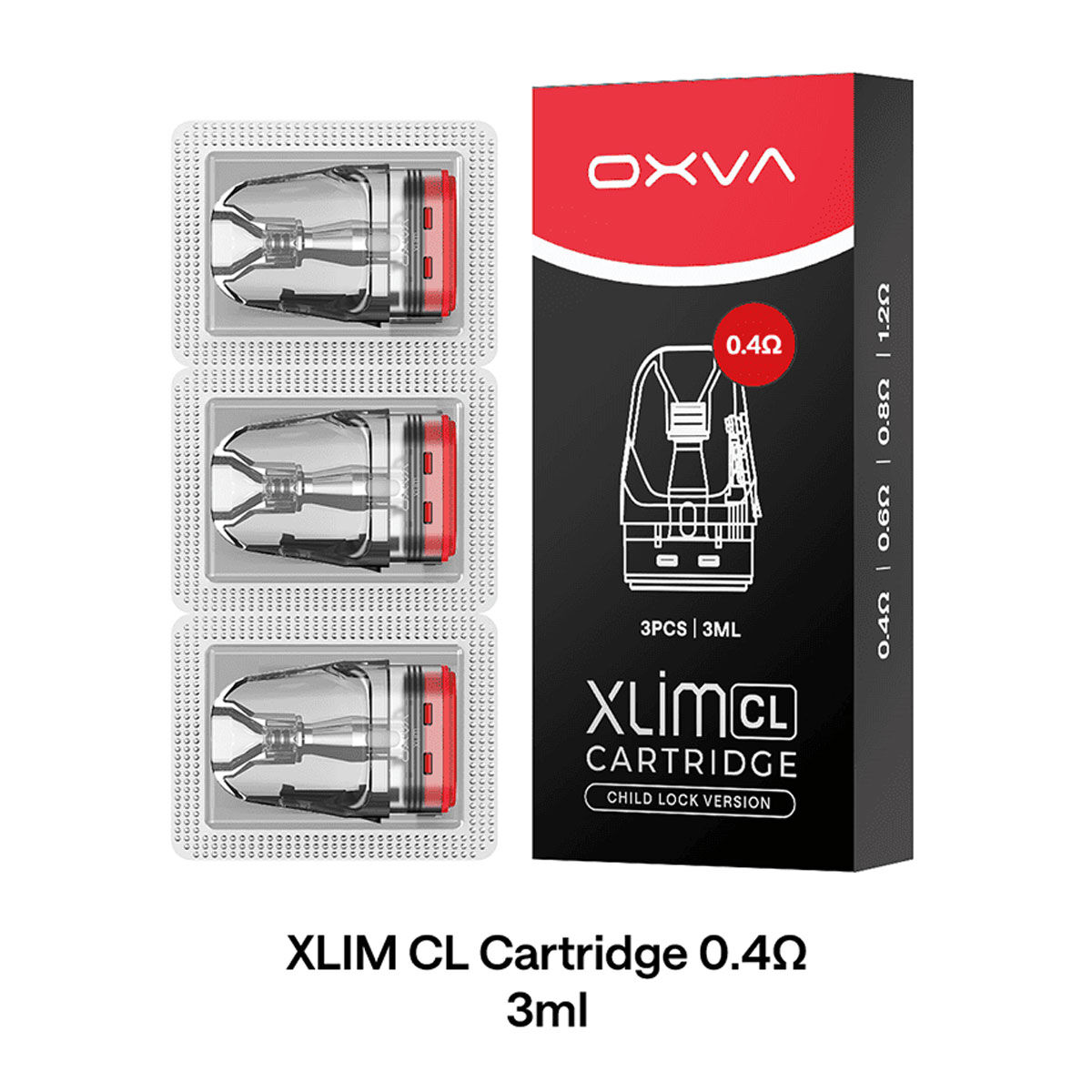 Pod OXVA XLIM CL 3ml Unitech 2.0 0,40 Ohm (rot)