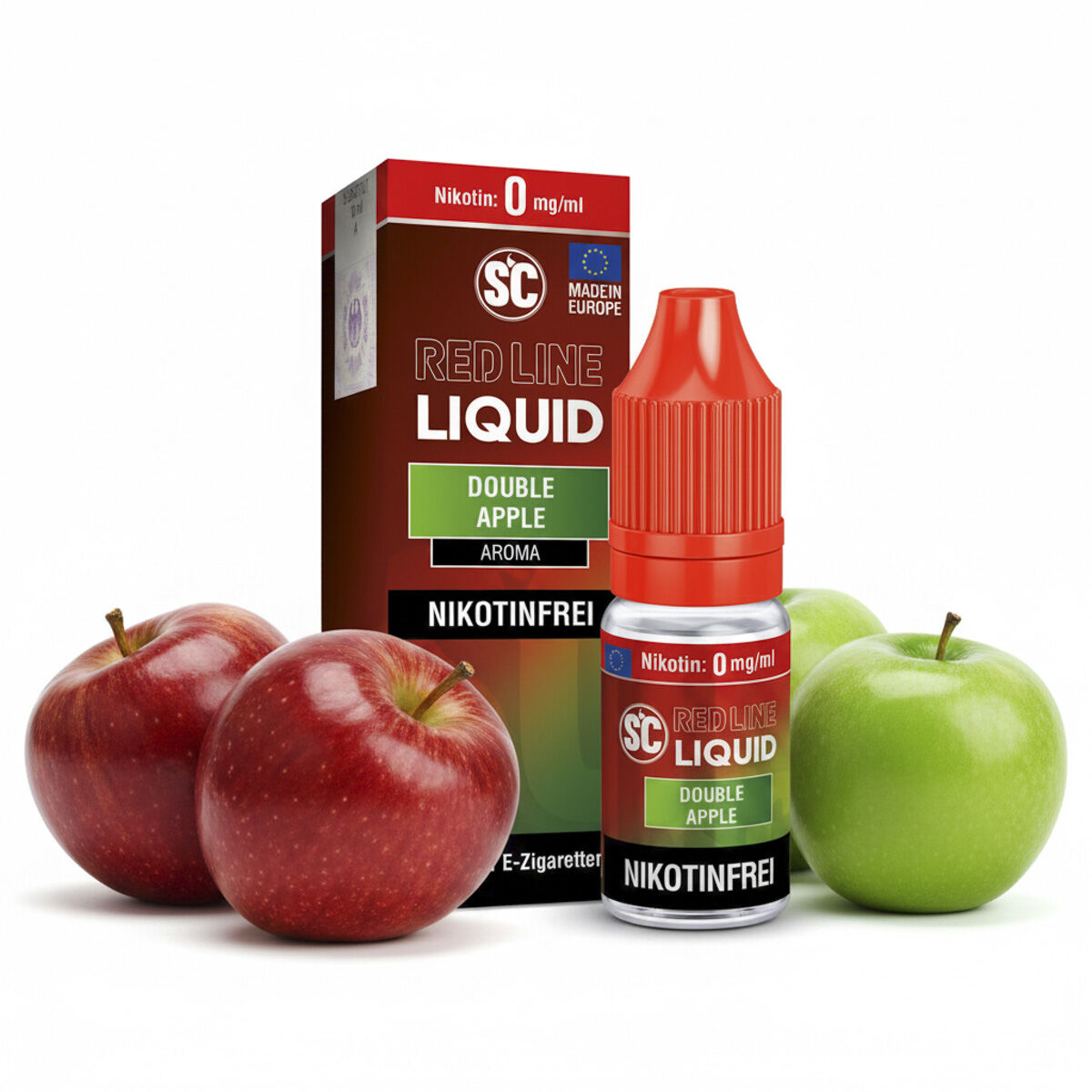 SC Red Line Double Apple Nikotinsalz-Liquid 10 ml 0 mg/ml