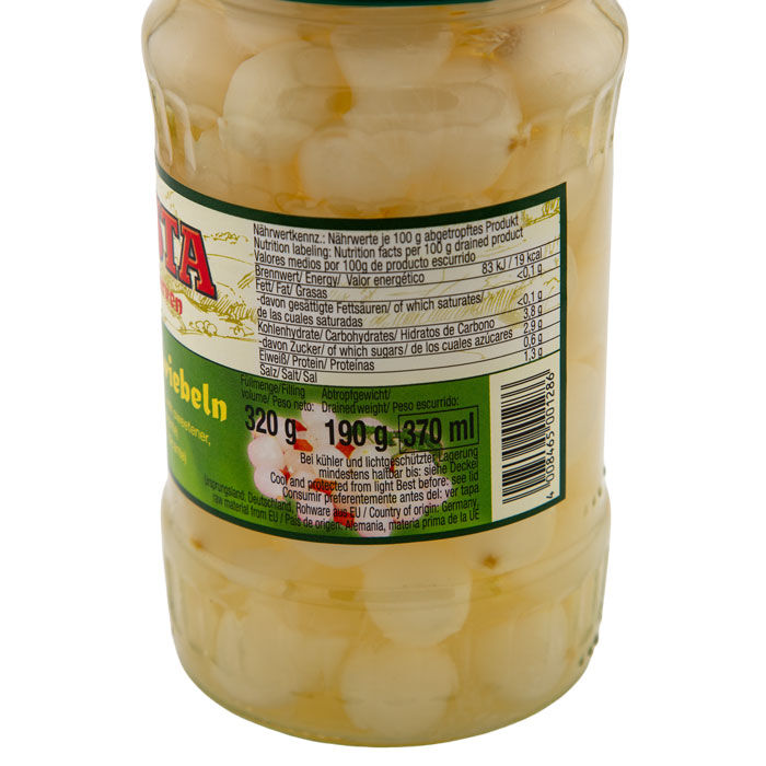 Silberzwiebeln im Glas 370ml von WASTA