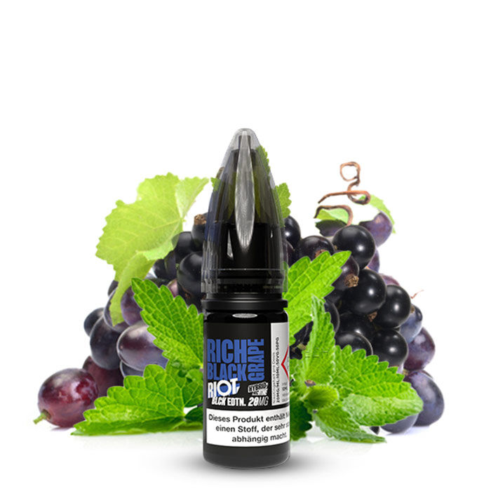 Liquid Nikotinsalz Black Edition Rich Black Grape Riot Squad 10ml 5mg/ml