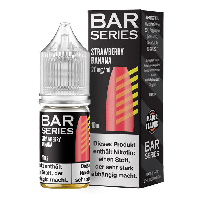 Liquid Nikotinsalz Bar Series - Strawberry & Banana 10ml 20mgl/ml (stark)
