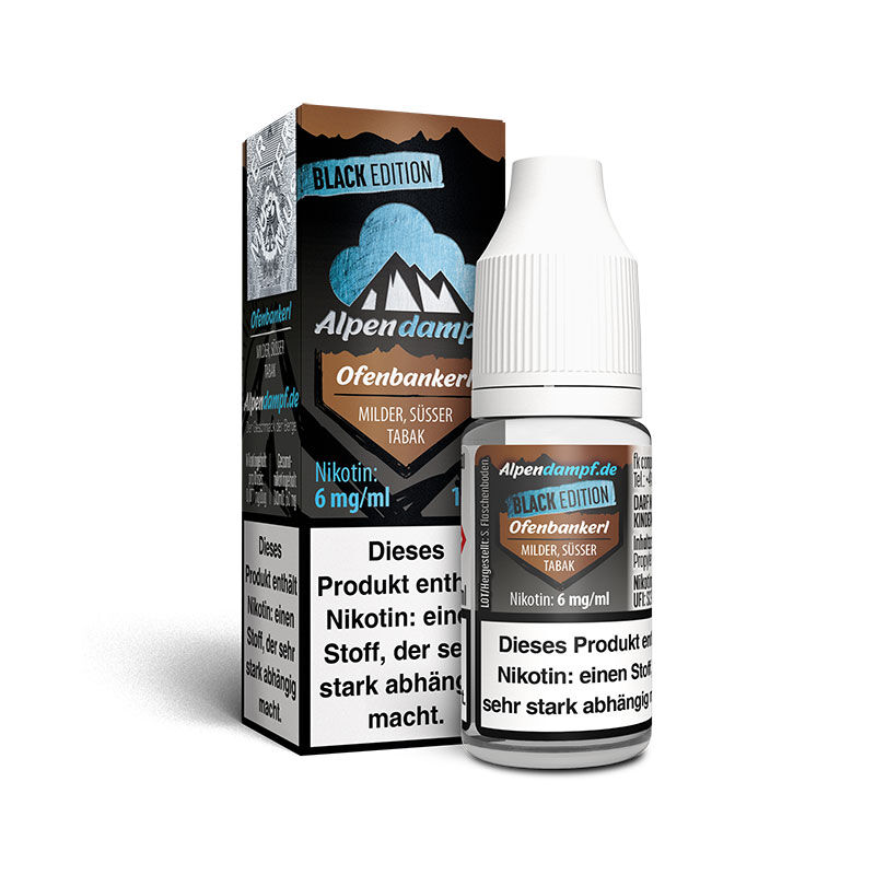 Liquid Black Edition Ofenbankerl Alpendampf 10ml 06 mg/ml (mittel)