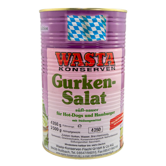 Gurkensalat süß-sauer in Dose 5L von WASTA