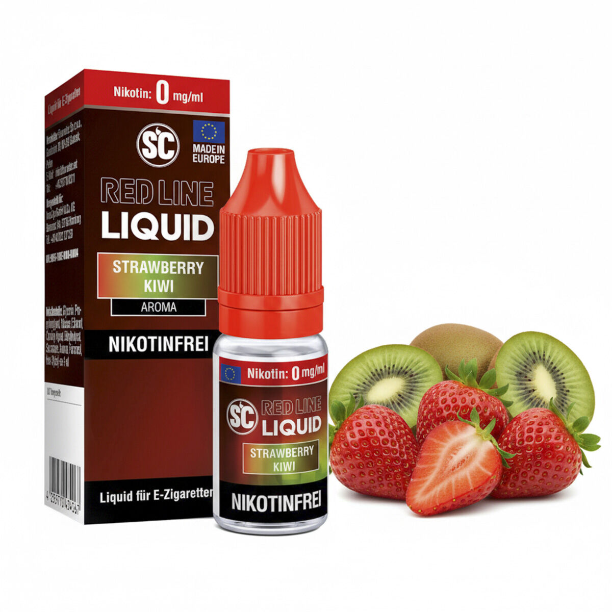 SC Red Line Strawberry Kiwi Nikotinsalz-Liquid 10 ml 0 mg/ml