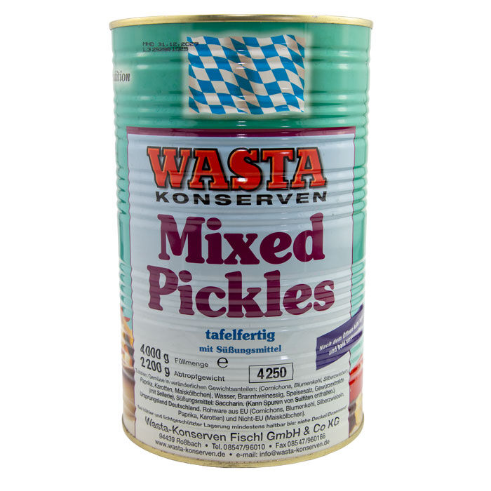 Mixed Pickles in Dose 5L von WASTA