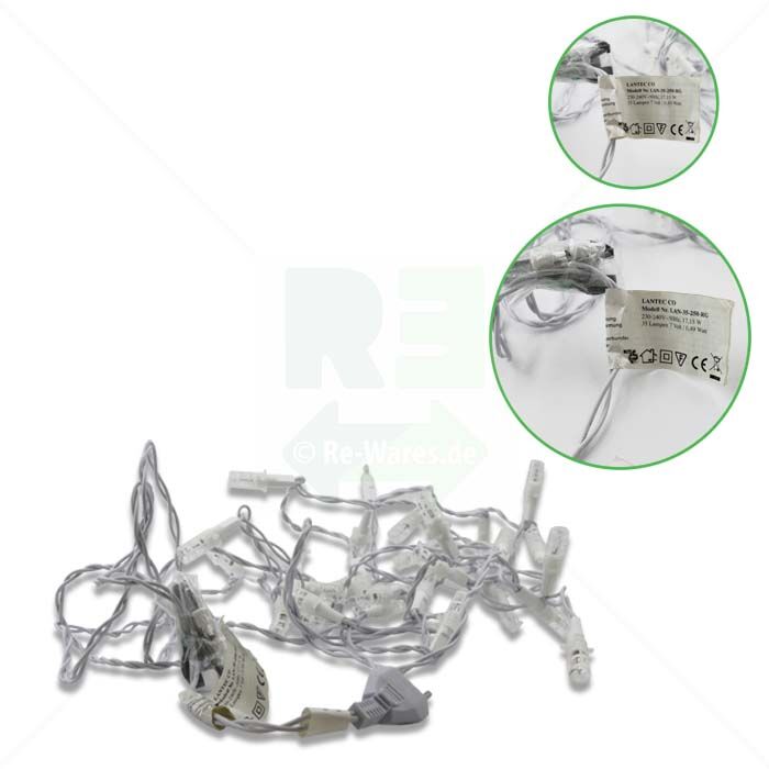 Lichterkette LANTEC 35 Lampen LAN-35-250-RG weiß