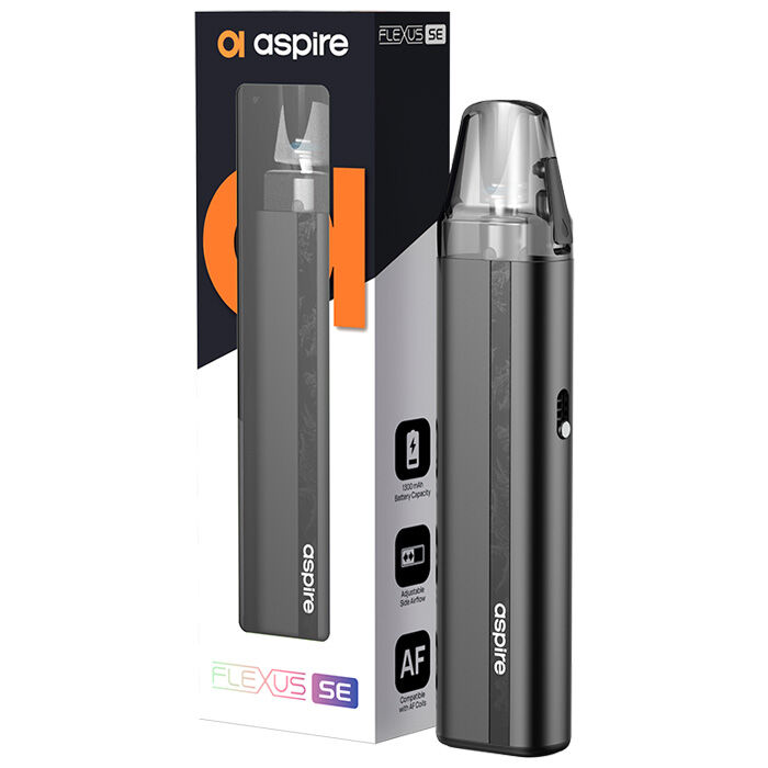 E-Zigaretten Set ASPIRE Flexus SE 1300mAh schwarz (midnight black)