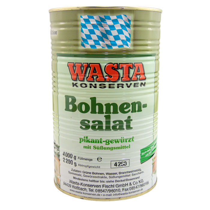 Bohnensalat pikant-gewürzt in Dose 5L von WASTA