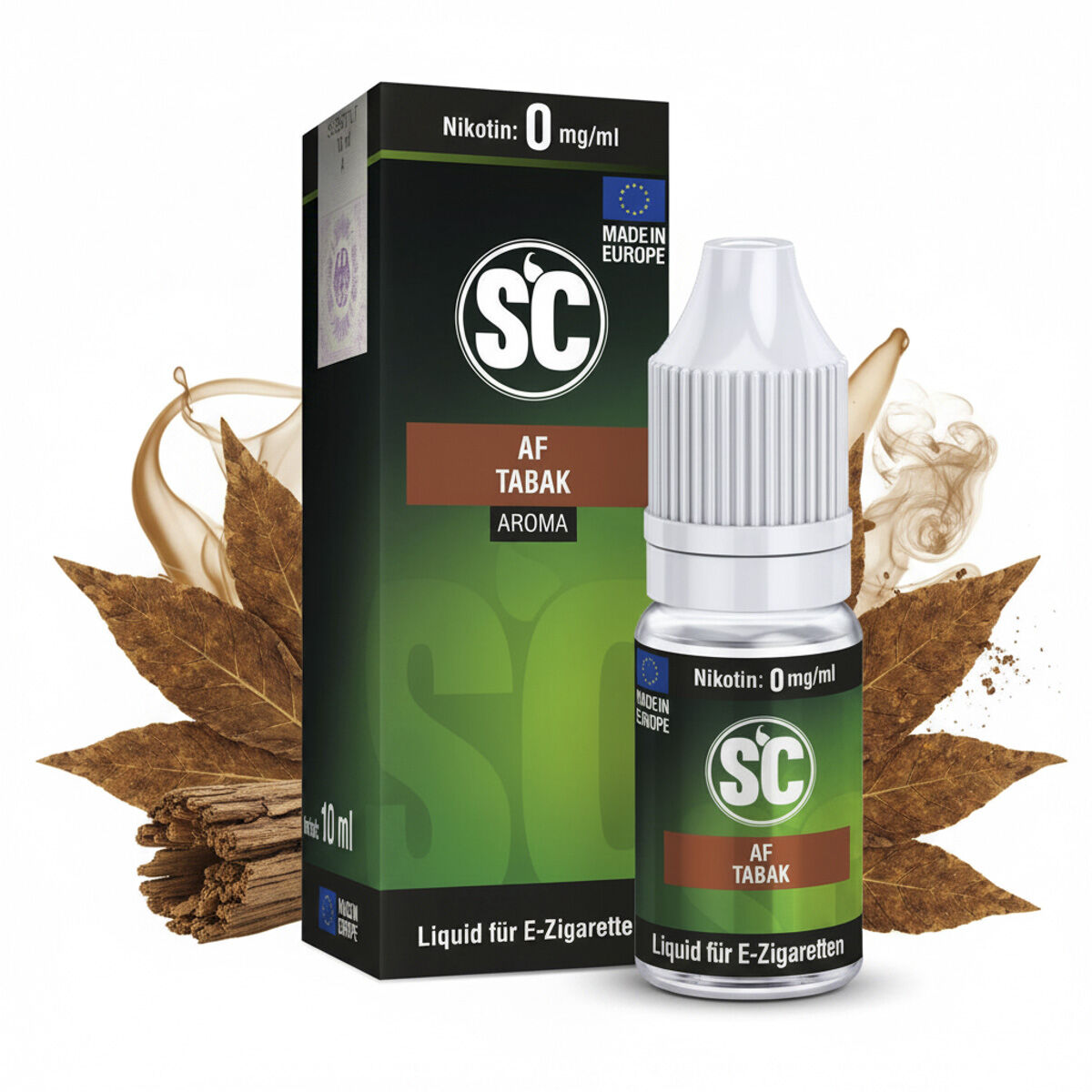 Liquid AF Tabak (Americas Finest) SC 10ml für E-Zigarette 00 mg/ml (ohne)
