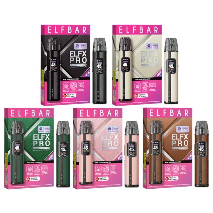 E-Zigaretten Set ELFBAR Elfx Pro SE / CE 1200mAh