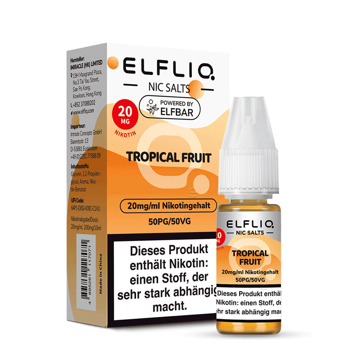 Liquid Nikotinsalz Tropical Fruit ELFLIQ 10ml 20mg/ml (stark)