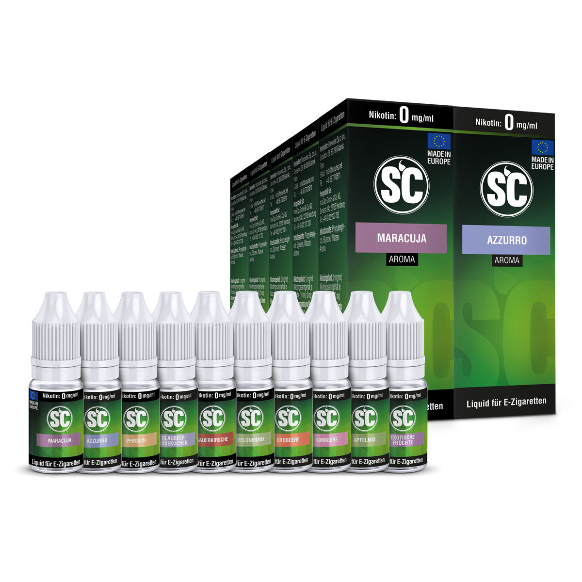 SC Liquid Probierbox Frucht 10x10 ml 0 mg/ml