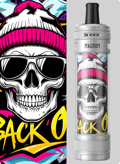 E-Zigaretten Set ASPIRE Magnum 6ml Silber & Funky Skull