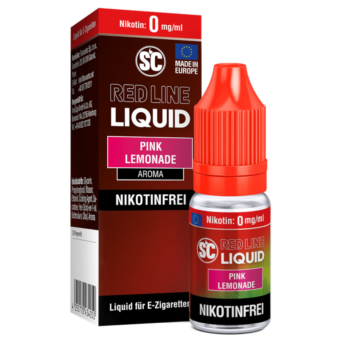 SC Red Line Pink Lemonade Nikotinsalz Liquid 10 ml 0 mg/ml