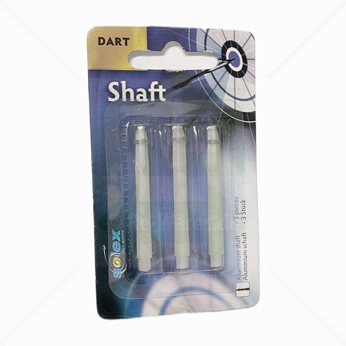 Dartschäfte Solex Sports Aluminium Weiß 50 mm 3er-Pack