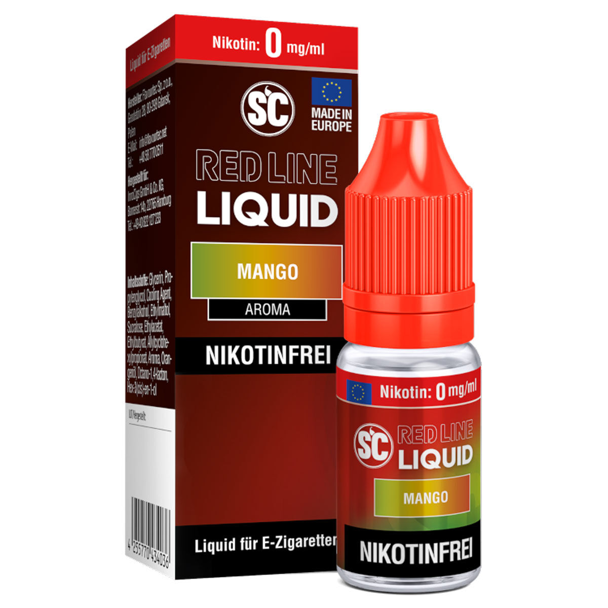 SC Red Line Mango Liquid 0 mg/ml – 10 ml