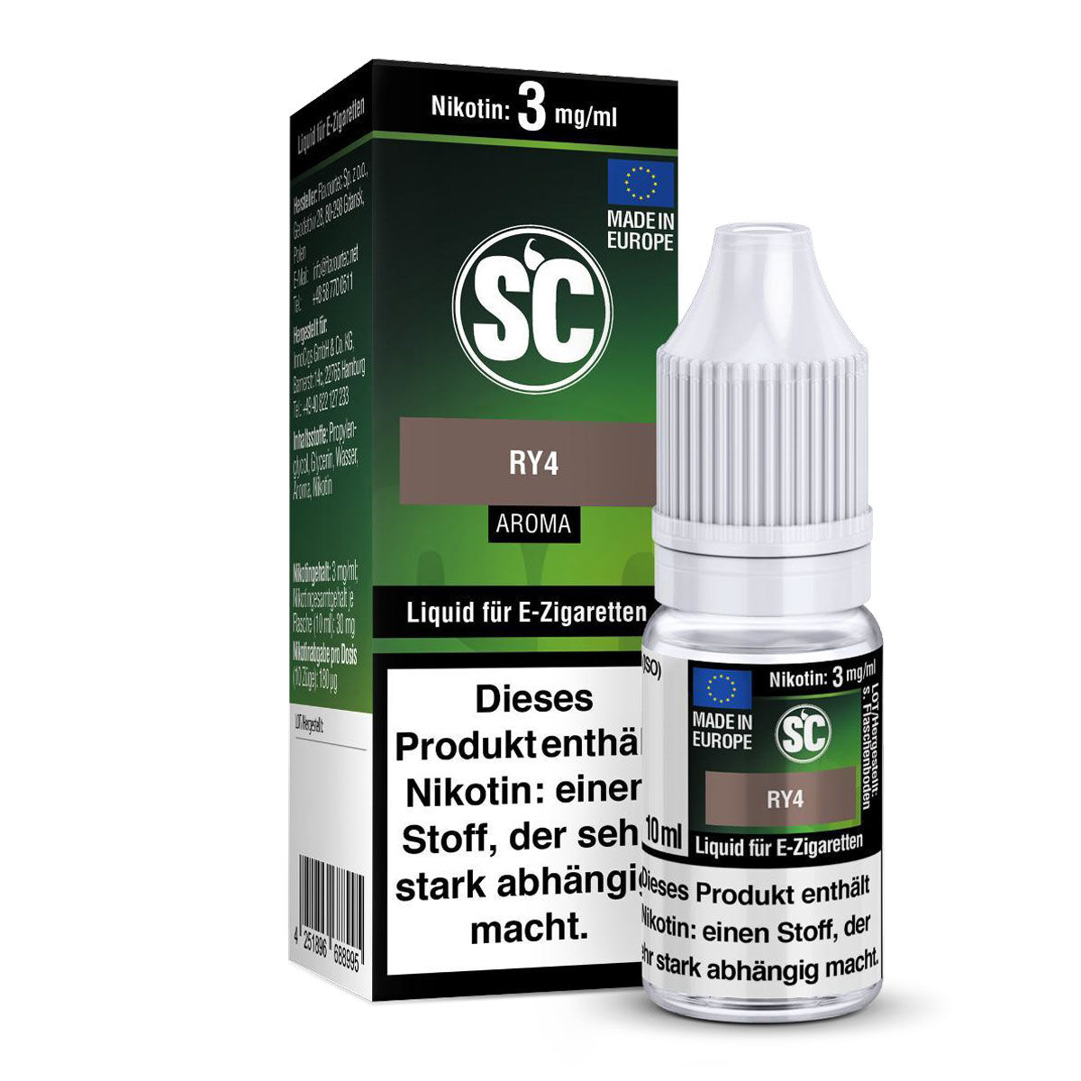 Liquid RY4 Tabak SC 10m 03 mg/ml (leicht)