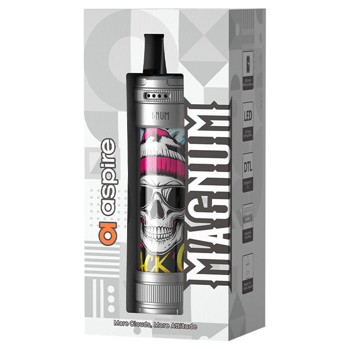 E-Zigaretten Set ASPIRE Magnum 6ml Silber & Funky Skull