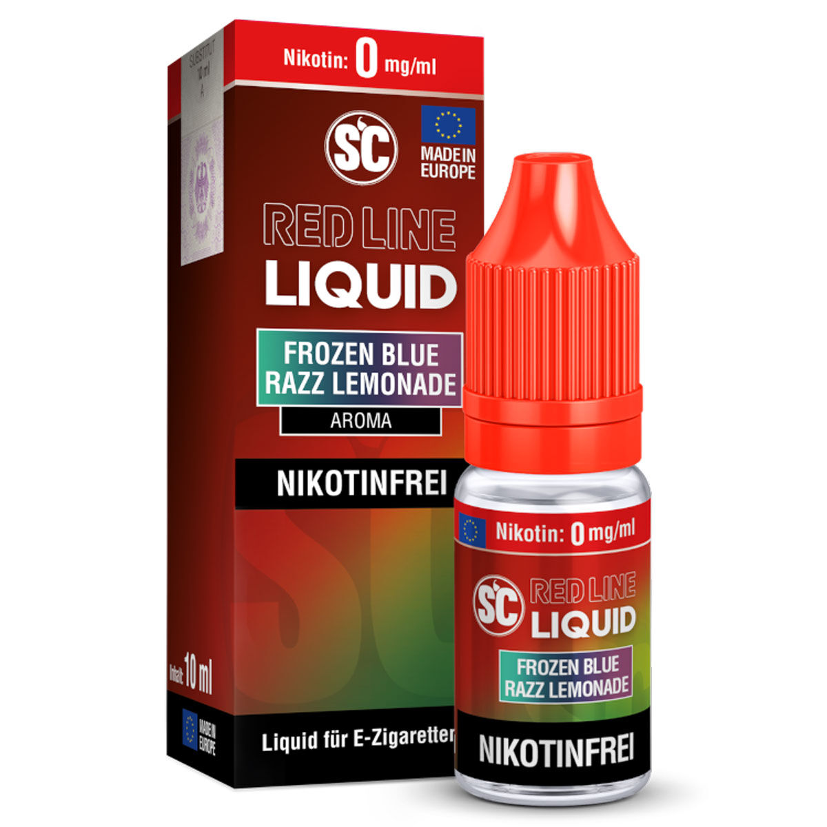 Liquid Nikotinsalz Red Line Frozen Blue Razz Lemonade SC 10ml 00mg/ml (ohne)