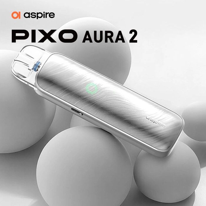 E-Zigaretten Set ASPIRE Pixo Aura 2 1800mAh silber (lunar silver)