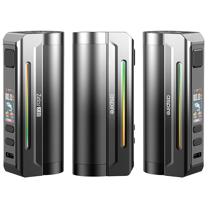 Akkuträger ASPIRE Zelos X80 80 Watt 1x18650 black gradient (schwarz-silber)